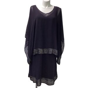 SLNY Fashions Sheer 2 piece  dress size 24W cocktail